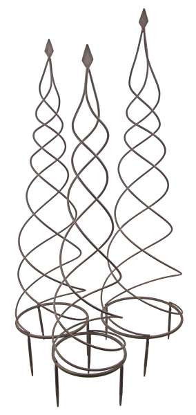 Rankgitter Spiralturm mittel – Dekorative Kletterhilfe mit modernem Design